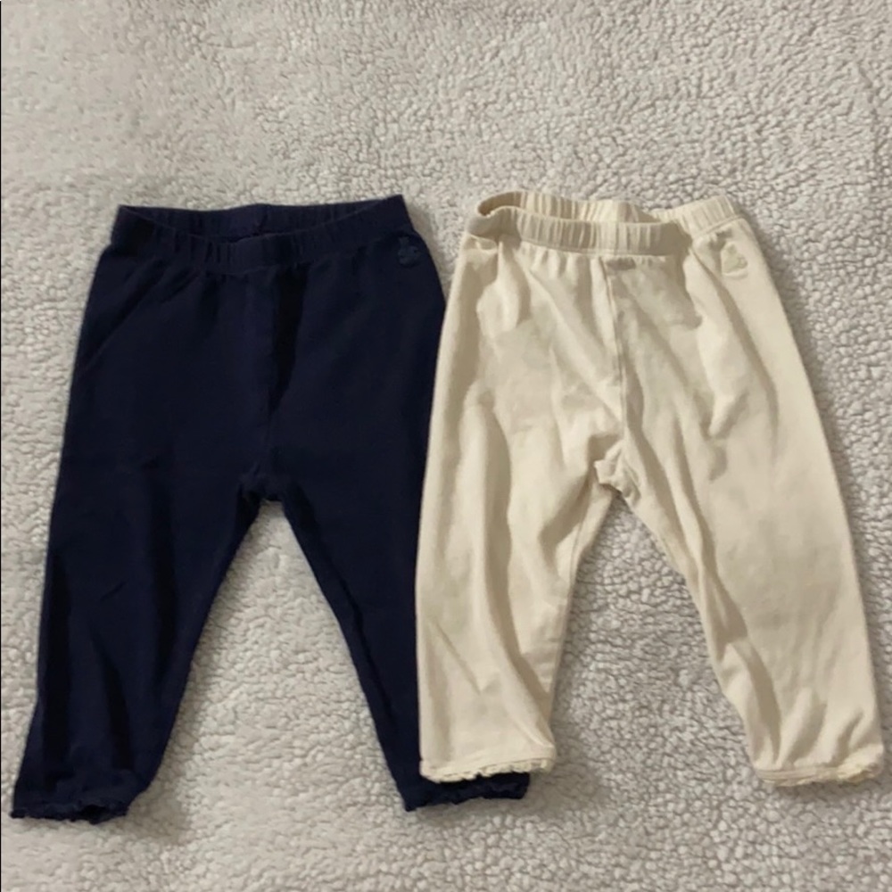 2/$8 Gap Baby Lace Trim Leggings